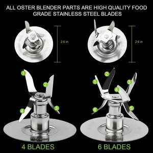 Osterizer Blender Ice Blades 4980 4961 Gasket Coupling Kit