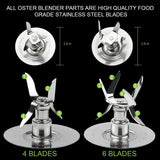 Osterizer Blender Ice Blades 4980 4961 Gasket Coupling Kit