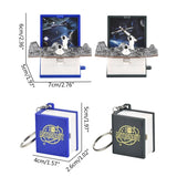 3D Mini Spaceman Keychain Toy Anxiety Stress Relief Hand Sensory Keyring