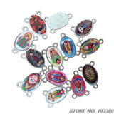 90pcs 3 Hole Baby Guadalupe Pendant Rosary Centerpieces