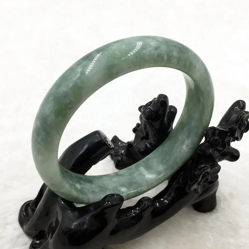 Vintage Chinese Green Gems Bracelet Bangle