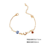 10 Pcs/Lot Women Star Moon Bracelet Jewelry Accessories