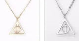12pcs Deathly Hallows Necklace Rotated Triangle Pendant