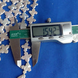 Baroque Freshwater Pearl Beads Strand 15mm Square Cross Shape