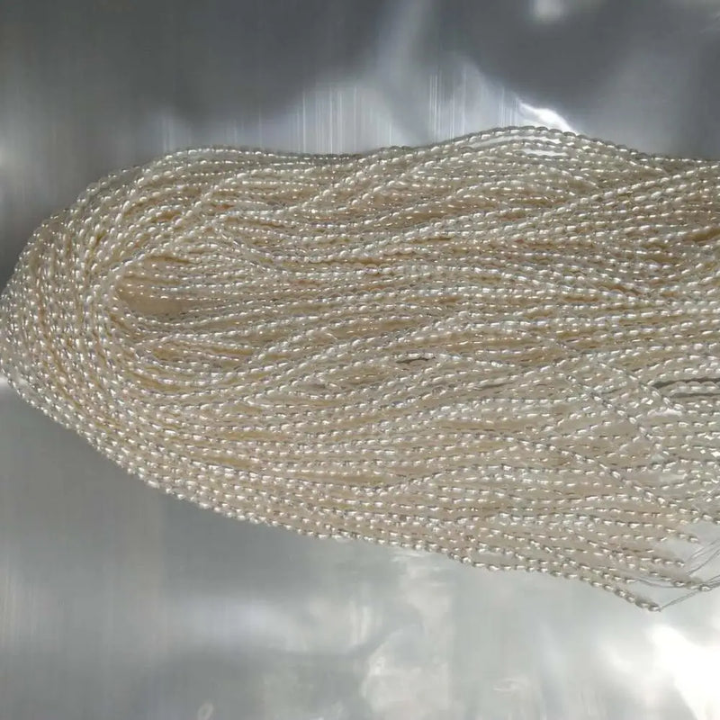 2-3mm Mini Rice Freshwater Pearl Beads Oval Shape AA