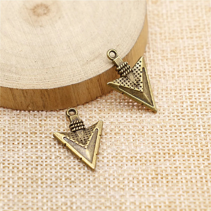 43pcs Antique Bronze Awl Charms Retro DIY Jewelry Earring Keychain Hair Card Pen