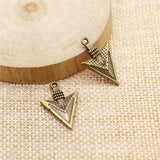 43pcs Antique Bronze Awl Charms Retro DIY Jewelry Earring Keychain Hair Card Pen