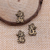 54pcs Antique Bronze Dragon Charms for DIY Retro Jewelry