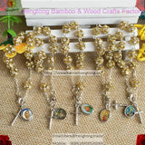 Bling Bling Rosary Chain Bracelet, Religious Jewelry