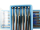 Set of 6 Cup Burs Steel Burs 0.9mm-0.23mm 411# For Jewelry Micro Setting