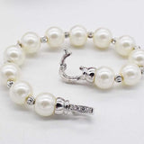 8-9mm Pearl Bracelet with Zircon Crystal Inlay