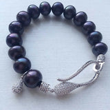 8-9mm Pearl Bracelet Micro Inlay Zircon 7.5-8inch Crystal