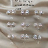 15-16mm White/Pink/Purple Baroque Pearls for Necklace Making
