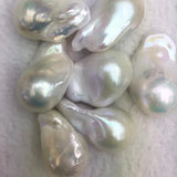 15-16mm White/Pink/Purple Baroque Pearls for Necklace Making