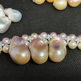 15-16mm Pink Purple Baroque Shape Pearl Full Hole Drilled
