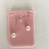 Freshwater Pearl 925 Silver Thread Earring