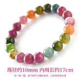 Pink Green Red Chalcedony Jade 10mm Tourmaline Bracelet Necklace