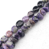 Charoite Stone Beads Natural Loose Beads for Jewelry Making 15-inch Strand