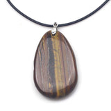 Iron Tiger Eye Stone Pendant for DIY Jewelry