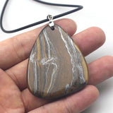 Iron Tiger Eye Stone Pendant for DIY Jewelry