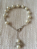 Religious Rosary Bracelet with Angel Wing Pendant