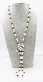 Freshwater Pearl Necklace 45 inch White/Pink 7-9mm
