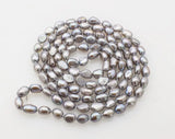Baroque Freshwater Pearl Necklace 8-10mm Blue/Pink/White