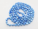 Baroque Freshwater Pearl Necklace 8-10mm Blue/Pink/White