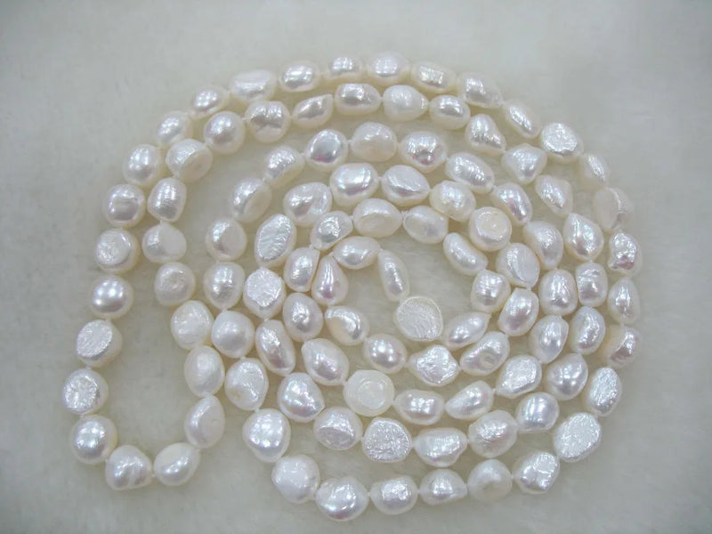 Baroque Freshwater Pearl Necklace 8-10mm Blue/Pink/White