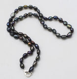 Freshwater Pearl Baroque Choker Necklace 16in Multicolor/White/Black/Gray 4-6mm