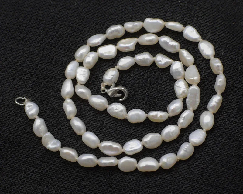 Freshwater Pearl Baroque Choker Necklace 16in Multicolor/White/Black/Gray 4-6mm