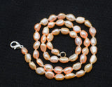 Freshwater Pearl Baroque Choker Necklace 16in Multicolor/White/Black/Gray 4-6mm