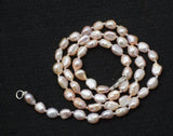 Freshwater Pearl Baroque Choker Necklace 16in Multicolor/White/Black/Gray 4-6mm