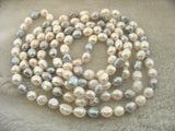 Freshwater Pearl Gray Baroque 60-Inch Necklace