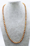 Brown Rice Freshwater Pearl Necklace 24 Inch