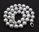Gray Freshwater Pearl 10-11mm Necklace 17-Inch for Women