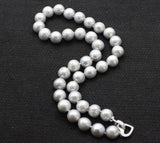 Gray Freshwater Pearl 10-11mm Necklace 17-Inch for Women