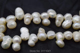 10-15mm Freshwater Pearl Side Hole Beads DIY Jewelry