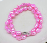 Freshwater Pearl Baby Pink Baroque 7-9mm Necklace 16"