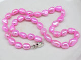 Baby Pink Baroque Freshwater Pearl Necklace 16 inch