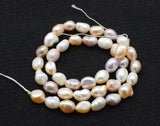 Baroque Freshwater Pearl Beads 8-9mm Pink Purple DIY Jewelry