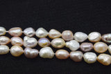 Baroque Freshwater Pearl Beads 8-9mm Pink Purple DIY Jewelry