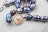 Freshwater Pearl Egg 10-12mm Necklace 18" Nature Beads