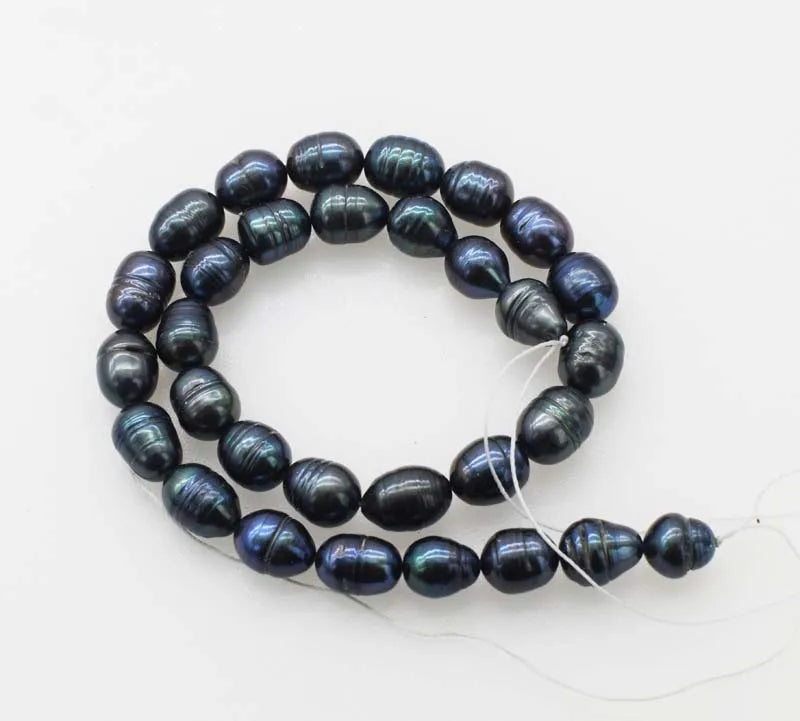 Freshwater Pearl Egg Beads 10-13mm 15-inch for DIY Jewelry Making Nature