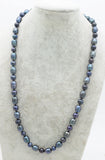 Freshwater Pearl Egg Round 9-13mm Necklace 20 Inch Beads Nature Woman