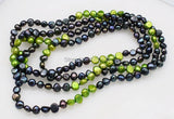 Green Baroque Freshwater Pearl 60" Necklace
