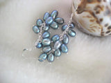 Freshwater Pearl Rice Hook Earrings Natural Beads for Women