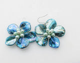Baroque Flower Freshwater Pearl Necklace Earrings Set