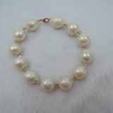 Baroque Freshwater Pearl Bracelet, 100% Natural AAAA Quality