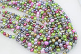 Baroque Freshwater Pearl Mixcolors 6-7mm Loose Beads for DIY Jewelry